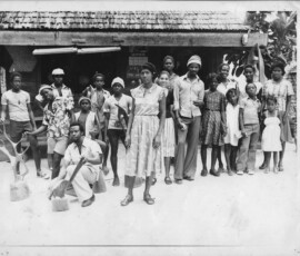 Mr & Mrs Eduvic with workers